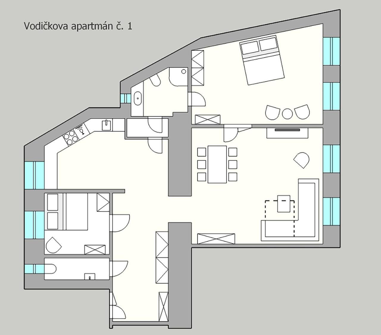 Apartment Vodickova 11 Praha Eksteriør bilde